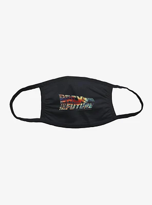 Back To The Future Rainbow Script Face Mask