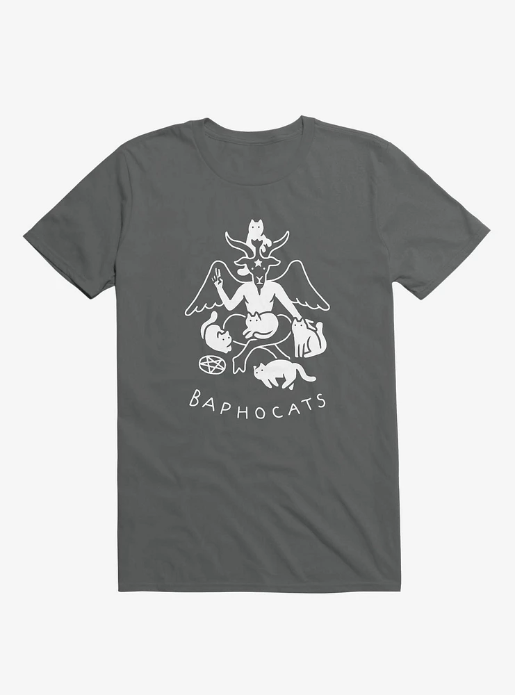 Baphocats Baphomet Cats Asphalt Grey T-Shirt