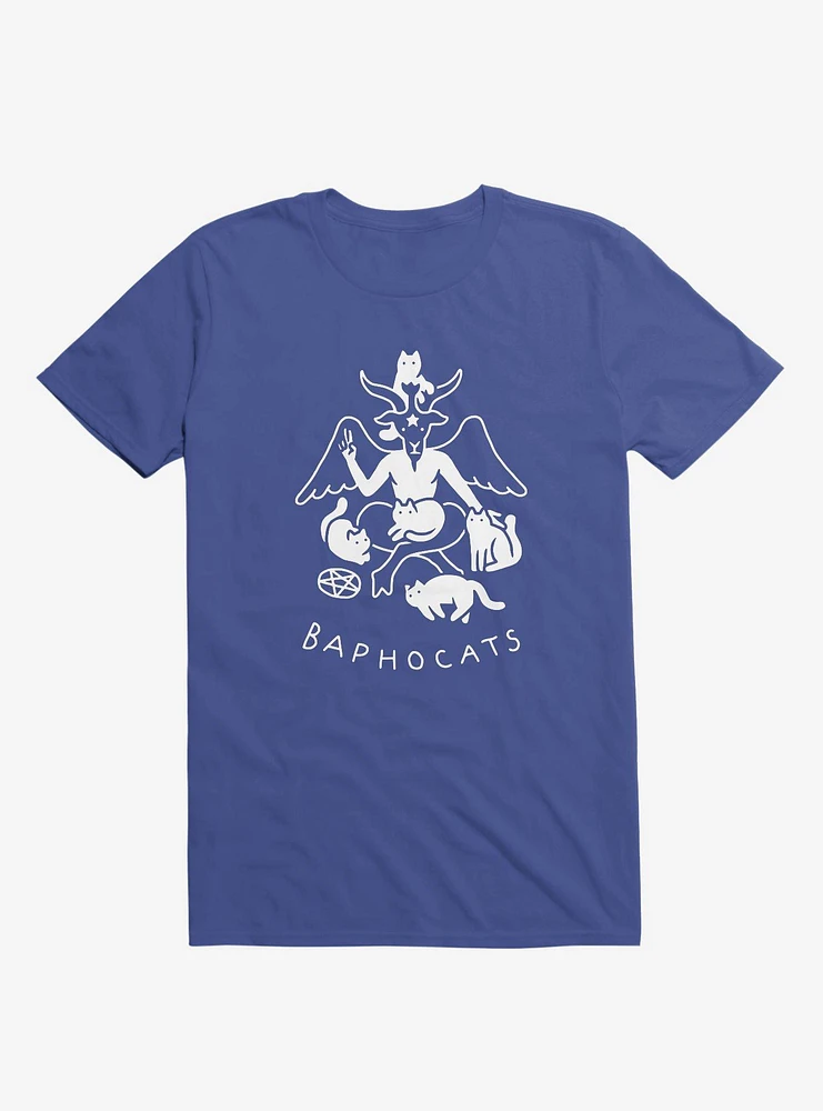 Baphocats Baphomet Cats Royal Blue T-Shirt