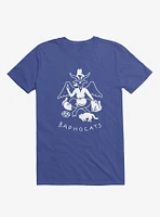 Baphocats Baphomet Cats Royal Blue T-Shirt