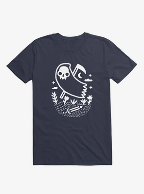 Another Grim Night Navy Blue T-Shirt