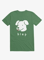 Blep Dog Kelly Green T-Shirt