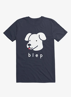 Blep Dog Navy Blue T-Shirt