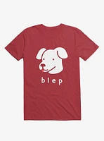 Blep Dog Red T-Shirt