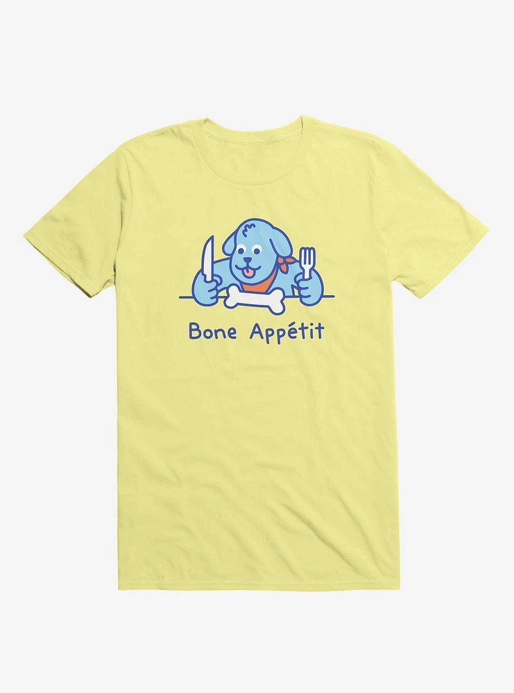 Bone Appetit Dog Yellow T-Shirt