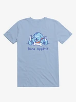 Bone Appetit Dog Light Blue T-Shirt