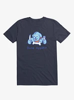 Bone Appetit Dog Navy Blue T-Shirt