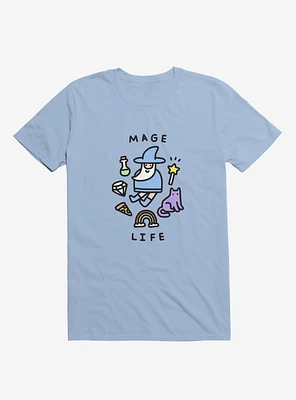 Mage Life Wizard Light Blue T-Shirt