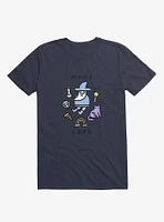 Mage Life Wizard Navy Blue T-Shirt