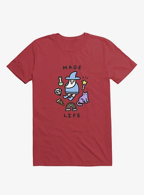 Mage Life Wizard Red T-Shirt