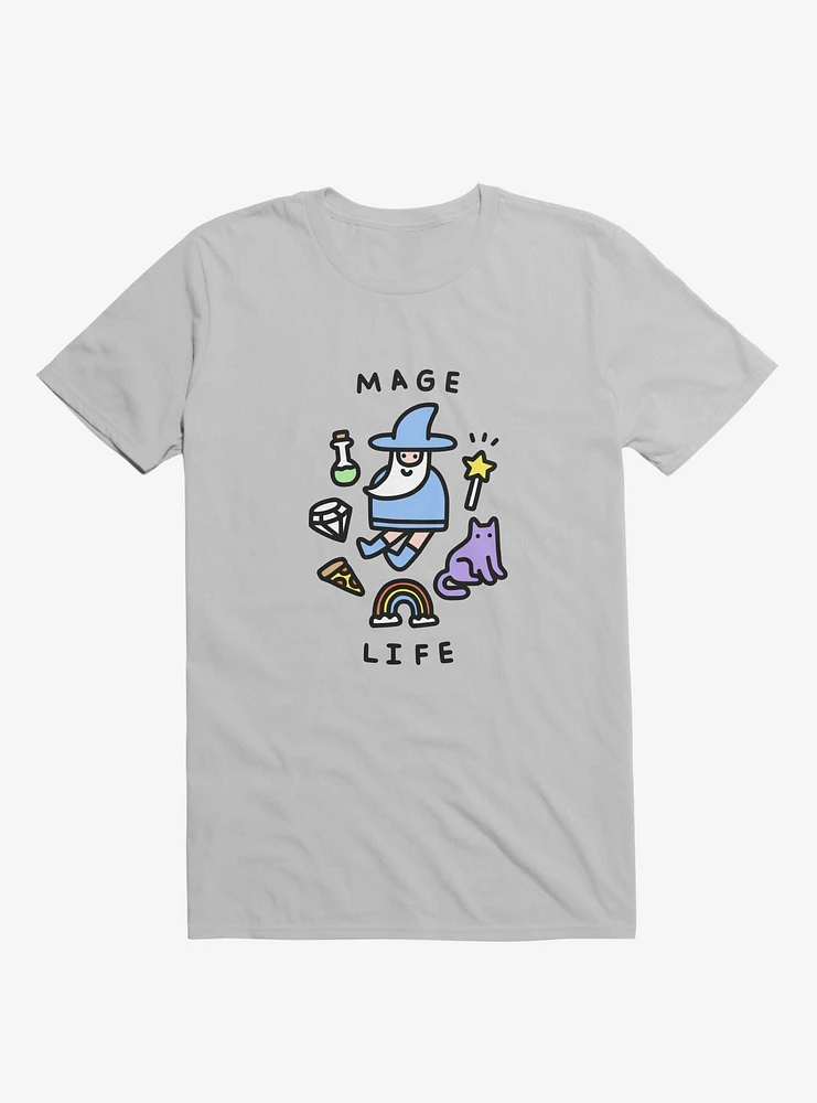 Mage Life Wizard Silver T-Shirt