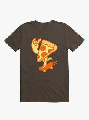 Rad Pizza Brown T-Shirt