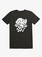 Catnap Cat Black T-Shirt