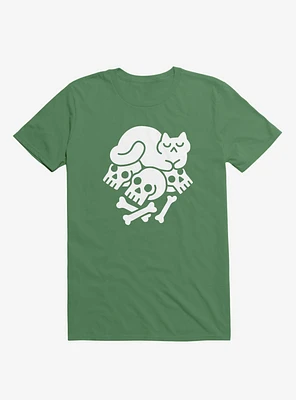 Catnap Cat Kelly Green T-Shirt