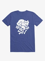 Catnap Cat Royal Blue T-Shirt