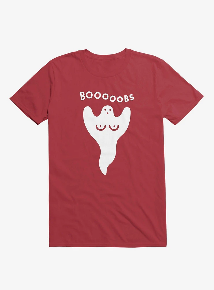 Ghost Boobs Red T-Shirt