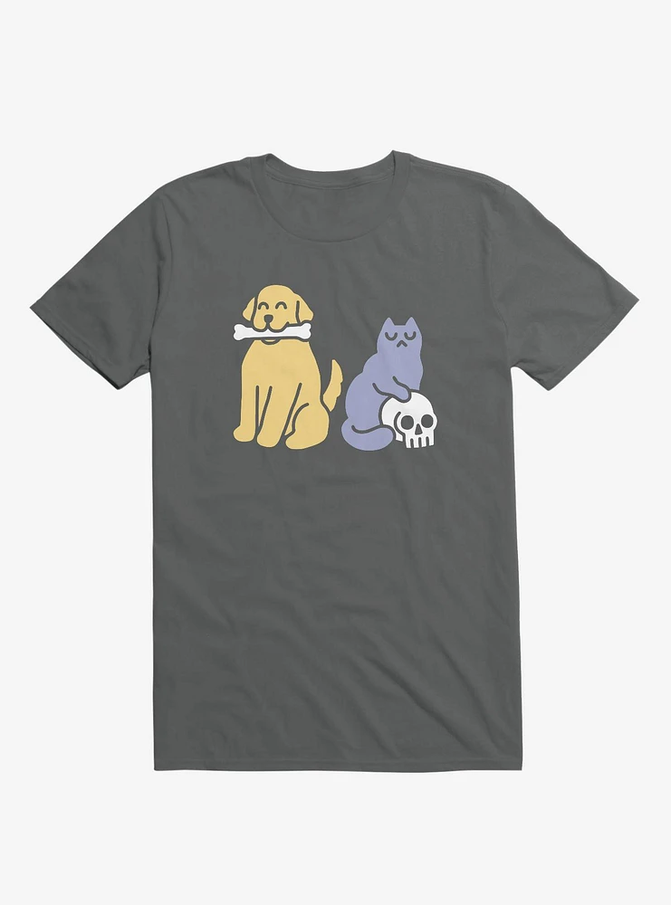 Good Dog Bad Cat Asphalt Grey T-Shirt