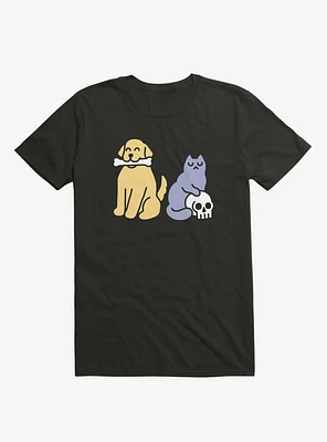 Good Dog Bad Cat Black T-Shirt