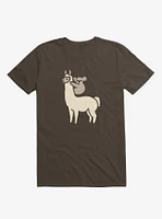 Koalallama Koala And Llama Brown T-Shirt
