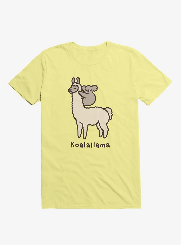 Koalallama Koala And Llama Yellow T-Shirt