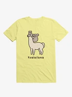 Koalallama Koala And Llama Yellow T-Shirt