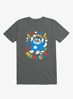 Colorful Magicat Cat Asphalt Grey T-Shirt