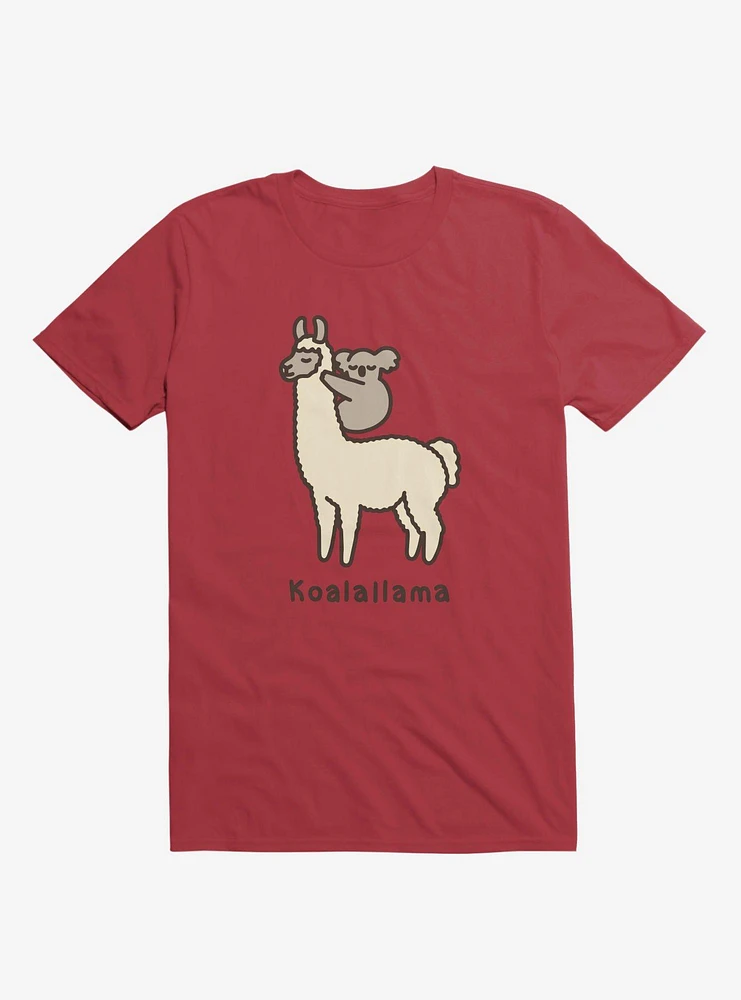 Koalallama Koala And Llama Red T-Shirt