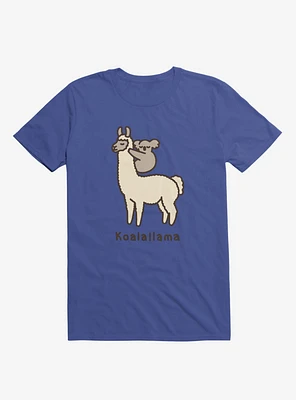 Koalallama Koala And Llama Royal Blue T-Shirt