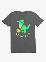 Dinosour Dino Lemon Asphalt Grey T-Shirt