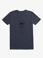 Pet Cats & Listen To Metal Navy Blue T-Shirt