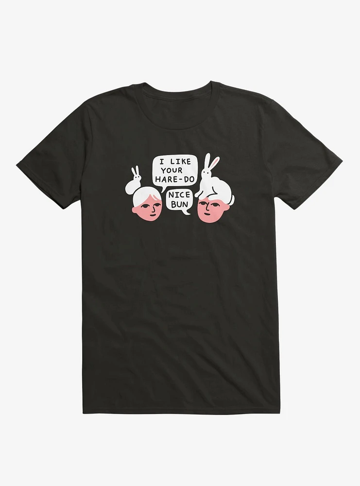 Hare-Do Bunny Black T-Shirt