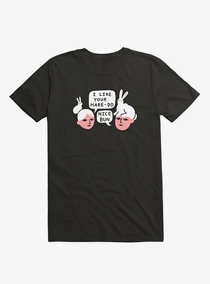 Hare-Do Bunny Black T-Shirt