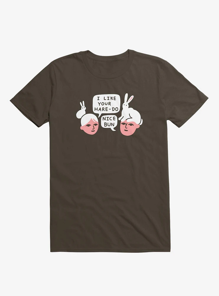 Hare-Do Bunny Brown T-Shirt