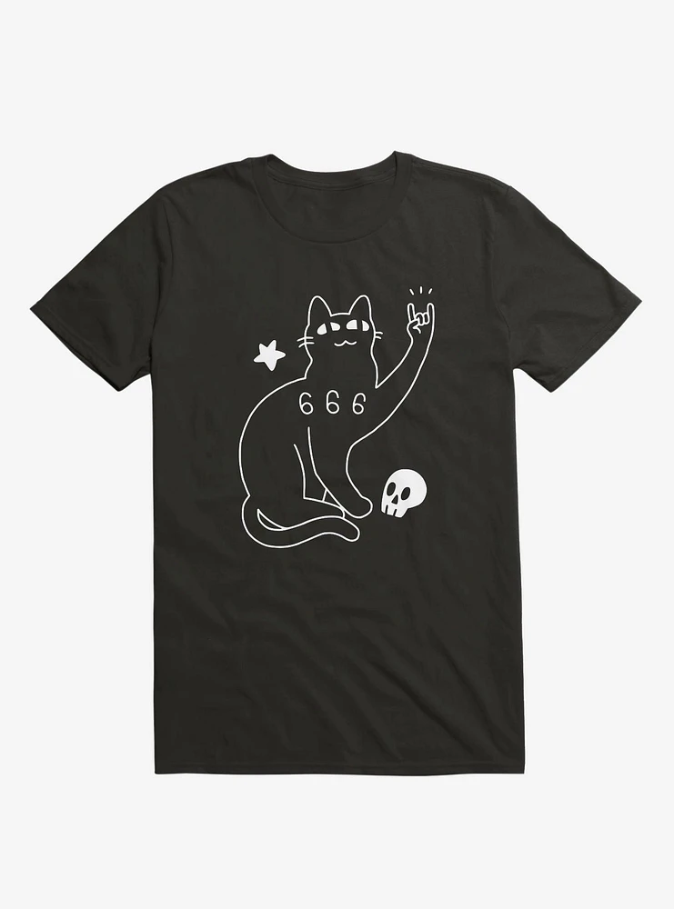 Metal Cat Black T-Shirt