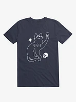 Metal Cat Navy Blue T-Shirt