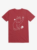 Metal Cat Red T-Shirt