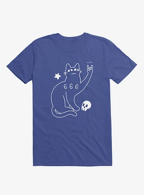 Metal Cat Royal Blue T-Shirt