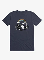 Super Spooky Doodle Navy Blue T-Shirt