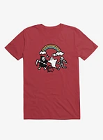 Super Spooky Doodle Red T-Shirt