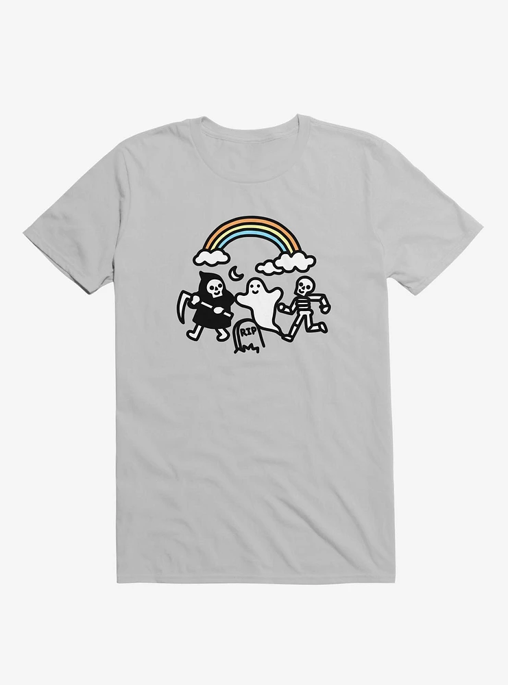 Super Spooky Doodle Silver T-Shirt