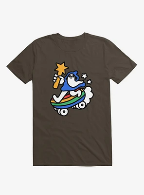 The Raddest Wizard Of All Time Brown T-Shirt
