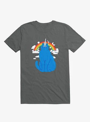 Unicorn Cat Asphalt Grey T-Shirt