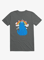 Unicorn Cat Asphalt Grey T-Shirt