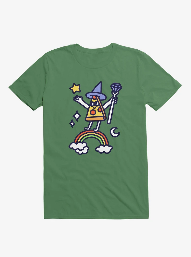 Wizard Pizza Kelly Green T-Shirt