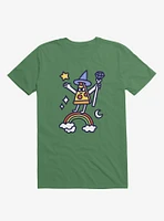 Wizard Pizza Kelly Green T-Shirt