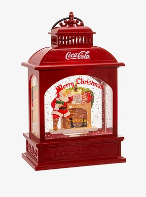 Coke Coca-Cola Battery-Operated Led Santa Lantern