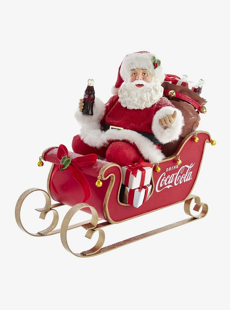 Coke Coca-Cola Santa In Sleigh Table Piece