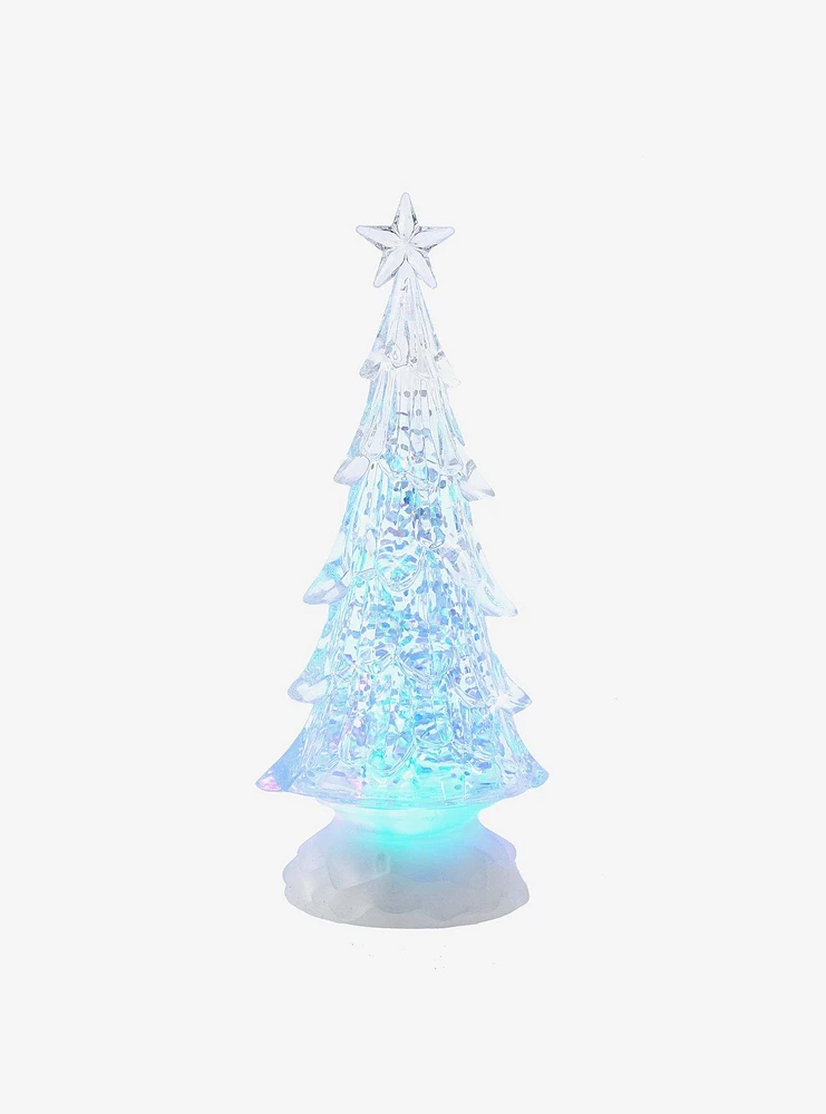 Led Lit 10 Inch Tree With Water Table Piece