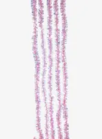 Pink Iridescent Tinsel Cascade Light Set