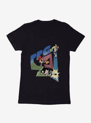 The Powerpuff Girls Ppg Action Pose Womens T-Shirt